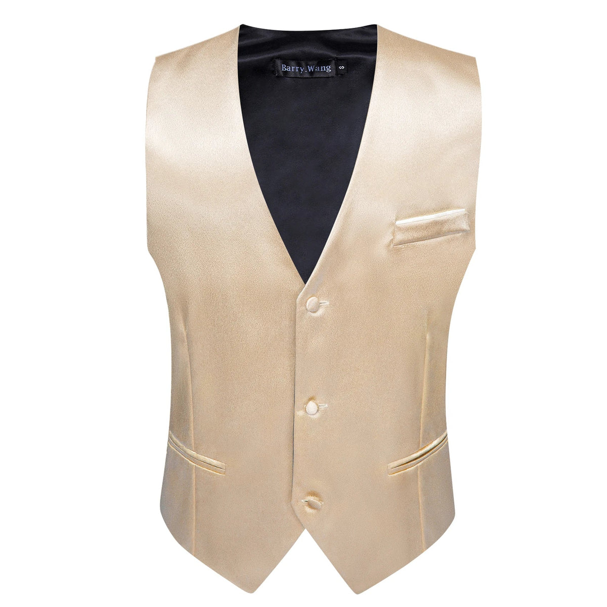 Men's Satin Vest Slim Fit Single-Breasted Waistcoat for Weddings and Formal Occasions