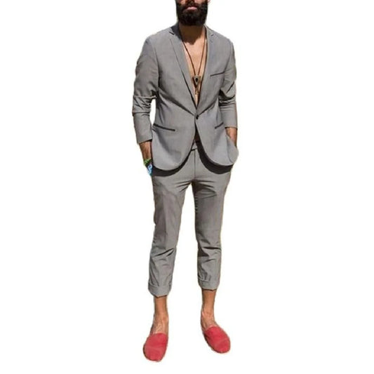 Mint Green Mens Suits 2023 One Button Notched Lapel Wedding Suits For Men Groom Tuxedos Two Pieces Blazers Pants Costume Homme