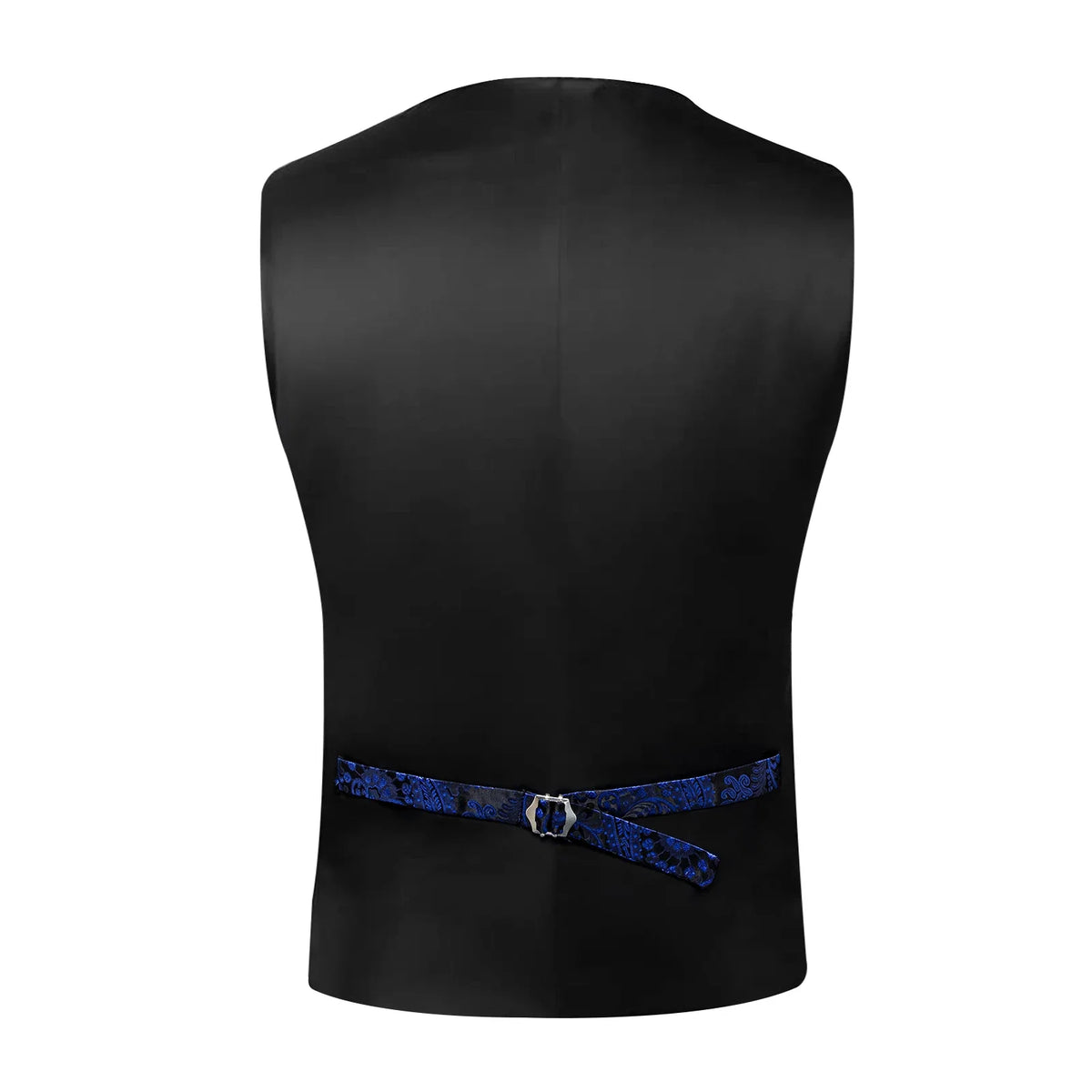 Men's Formal Vest Set with Paisley Pattern, Tie, Pocket Square & Cufflinks for Party & Events