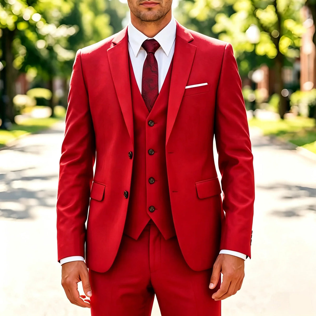 Costume Homme Slim 3 Pièces Blazer Gilet et Pantalon Ensemble de Smoking Élegant de Haute Qualité Robe de Mariage Affaires