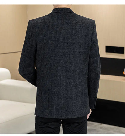 Autumn and Winter New Men's Suits, Two-Button Single-Breasted Jackets, Men's Casual Business Wear, Formal Wear, and Men's Suits