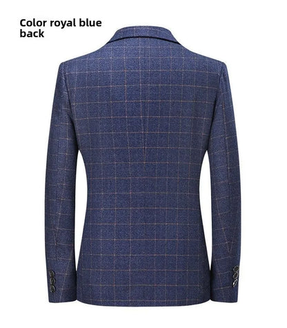 Blazer - New Men's Fashionable Outdoor Travel Premium Business Gentleman Wedding Stylish Multi-purpose Plaid Casual Blazer