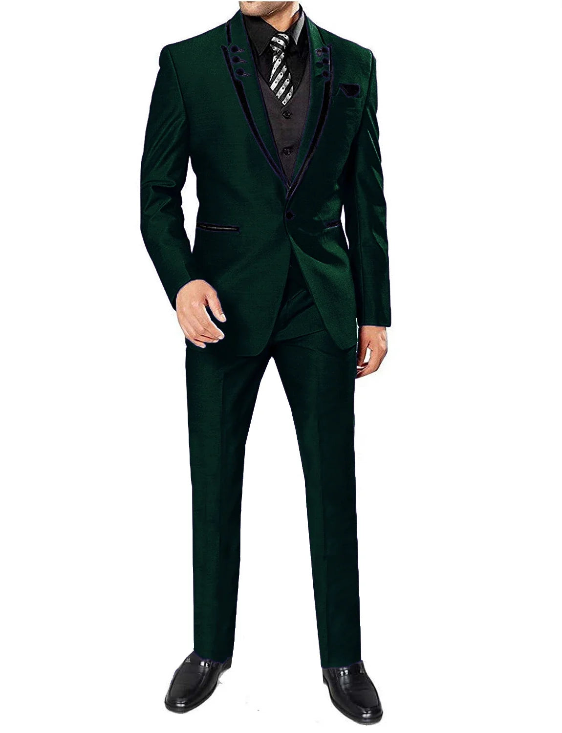 Men's 3 Pieces Suits Wedding Suits One Button Groom Tuxedos Men Leisure Boutique Business Wedding Suit Jacket Pants Vest
