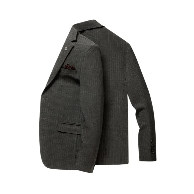 Blazer's New Men's Fashion, Outdoor Travel, Striped, Youthful, Wedding, Hosting, Campus, Slimming, Casual Korean Version Blazer