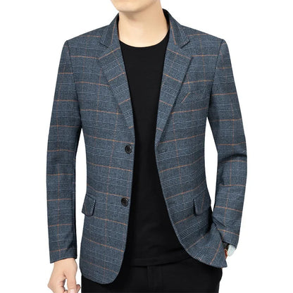 Blazer Men Fashion Premium Business Outdoor Gentleman Striped Stylishly Versatile British Style Casual Host of A Wedding Blazer