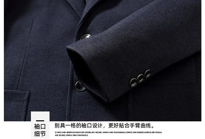 Blazer Autumn and Winter Men's Fashion Business Outdoor Travel Solid Color Wedding Youth Slimming Casual High Formal Wear Blazer