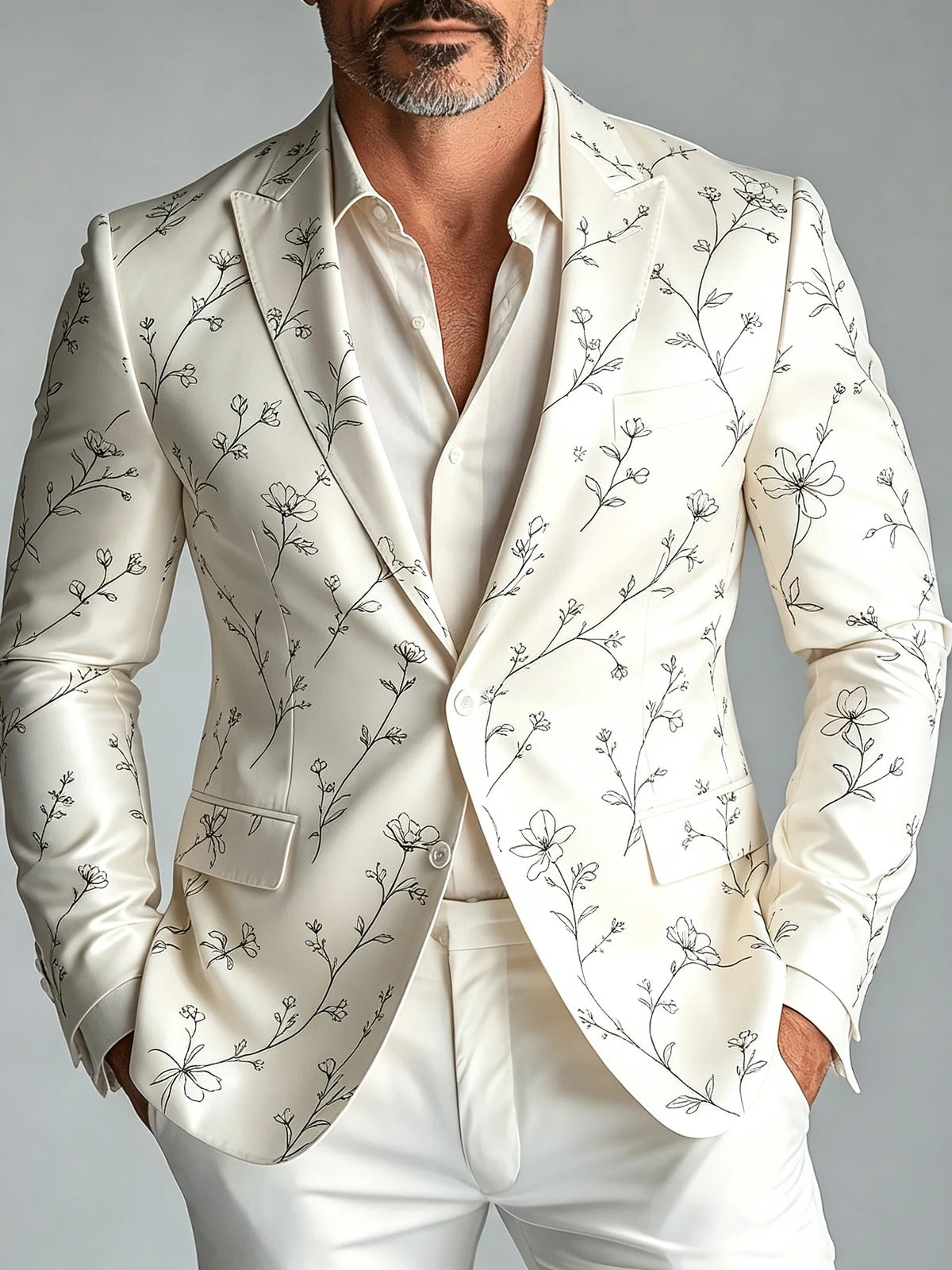 Men's Luxury Satin Slim Fit Blazer Black Single Breasted Notched Lapel Wedding Groom Party Casual Business Jacket Outerwear
