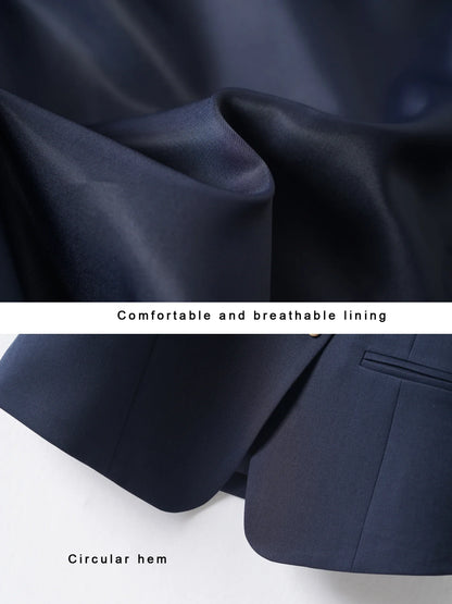 Whitevneck Short Vest for Women Spring & Fall Single-Breasted Slim Workplace Elegant Fashionable Top