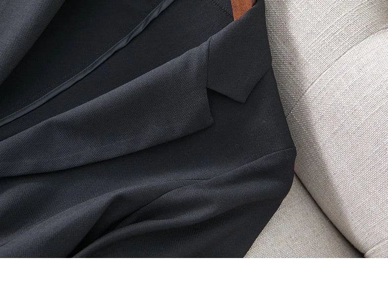 Spring Summer New Style Korean Version Silk Fashion Small Suit Jacket Women Thin Sleeve Seven Button Slim Fit Western Wear
