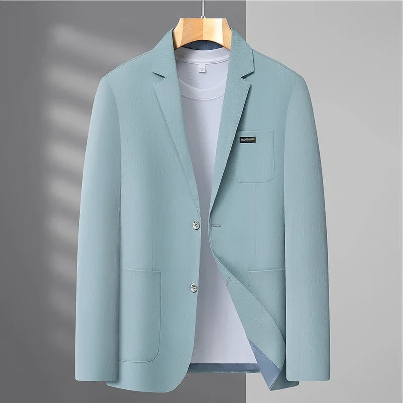 2026 Spring/Summer New High-End Suit Jacket Men's Lightweight Soft and Breathable Fashion Business Casual Jacket Top