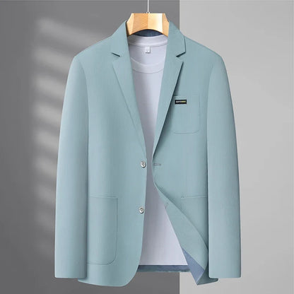 2026 Spring/Summer New High-End Suit Jacket Men's Lightweight Soft and Breathable Fashion Business Casual Jacket Top