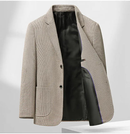 Blazer Autumn and Winter Men's Fashion Business Outdoor Travel Solid Color Wedding Youth Slimming Casual High Formal Wear Blazer