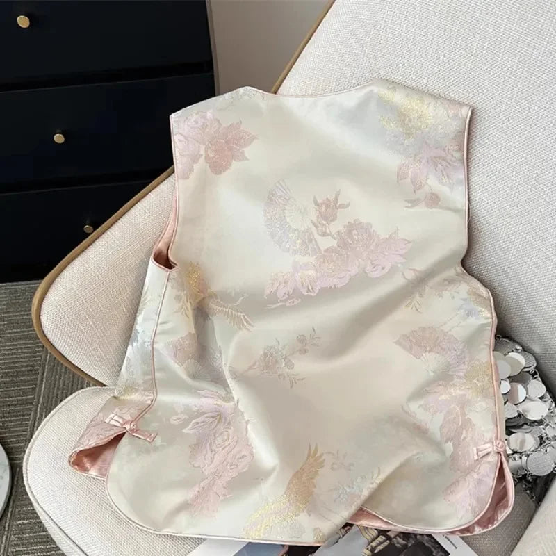 Retro Ladies Leisure Cardigan Vest Outwear 2025 High-end Female Sleeveless Coat Spring Autumn Women Fashion Waistcoat Jacket