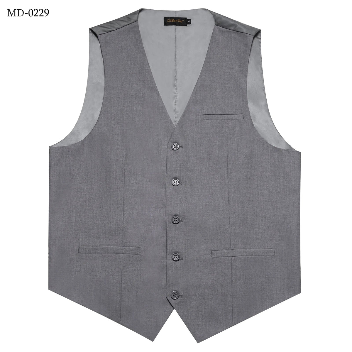 Men's Suit Vest – Solid Formal Waistcoat for Wedding, Party & Business Wear
