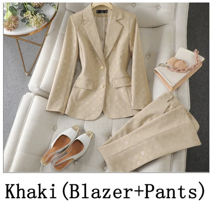 Fashion Temperament Professional Suits Women 2024 Spring Summer New Formal Long Sleeve Blazer And Pants&Shorts Sets Work Wear