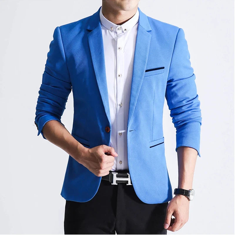 Men's Casual Blazer Single Breasted Slim Fit for Men – Multi-Color – Office & Daily Wear