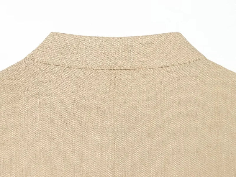 Button Up Vest Tops For Women Sleeveless Office Wear Khaki Crop Black Top Slim Fit Casual Waistcoat Top Zip Up Women’s Tops