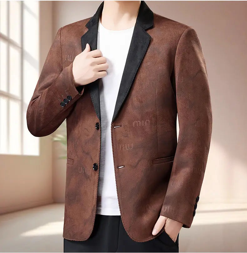 Blazer Men Fashionable Business Outdoor Travel Youth Campus Wedding Versatile Gentleman Host Slim-fit Casual Korean Style Blazer