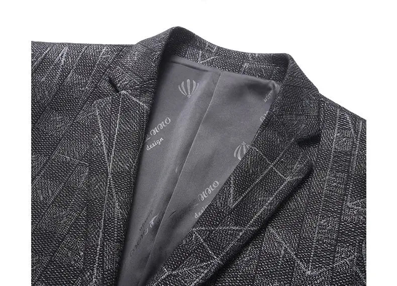 Blazer's New Men's Fashionable Business Wedding Banquet Casual Hosting Dress Showcases A High-end Middle-aged Gentleman Blazer