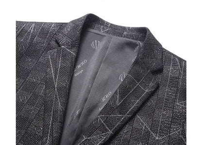 Blazer's New Men's Fashionable Business Wedding Banquet Casual Hosting Dress Showcases A High-end Middle-aged Gentleman Blazer