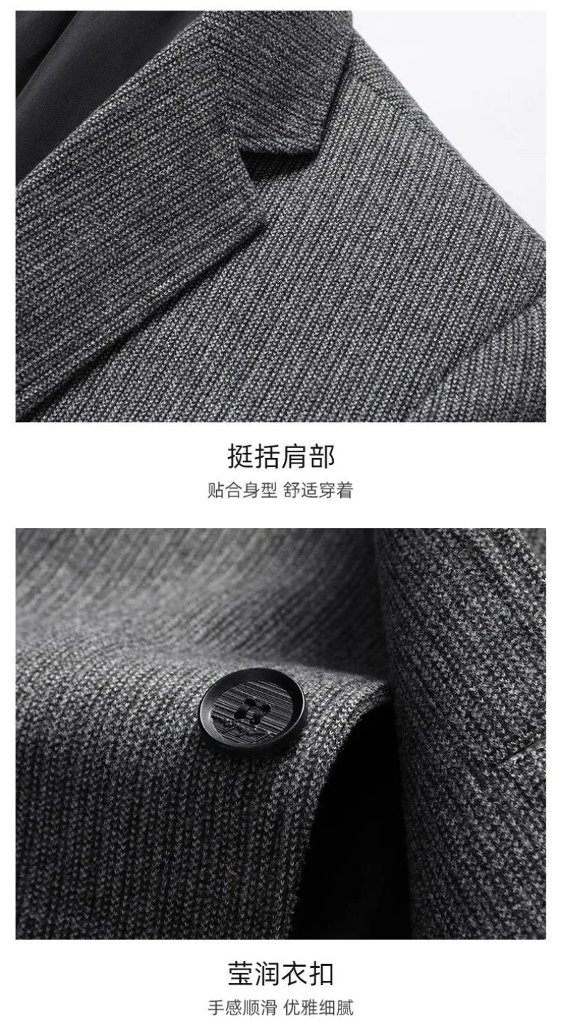 Blazer New Men's Fashionable Outdoor Travel Premium Business Wedding Versatile Host School Fit Casual Korean Version Blazer