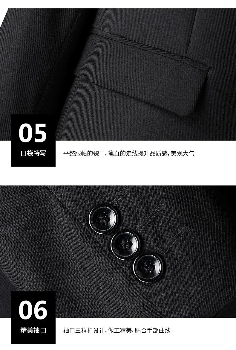 Men's Slim Fit Formal Suit Set – Blazer & Pants for Business, Wedding & Special Occasions