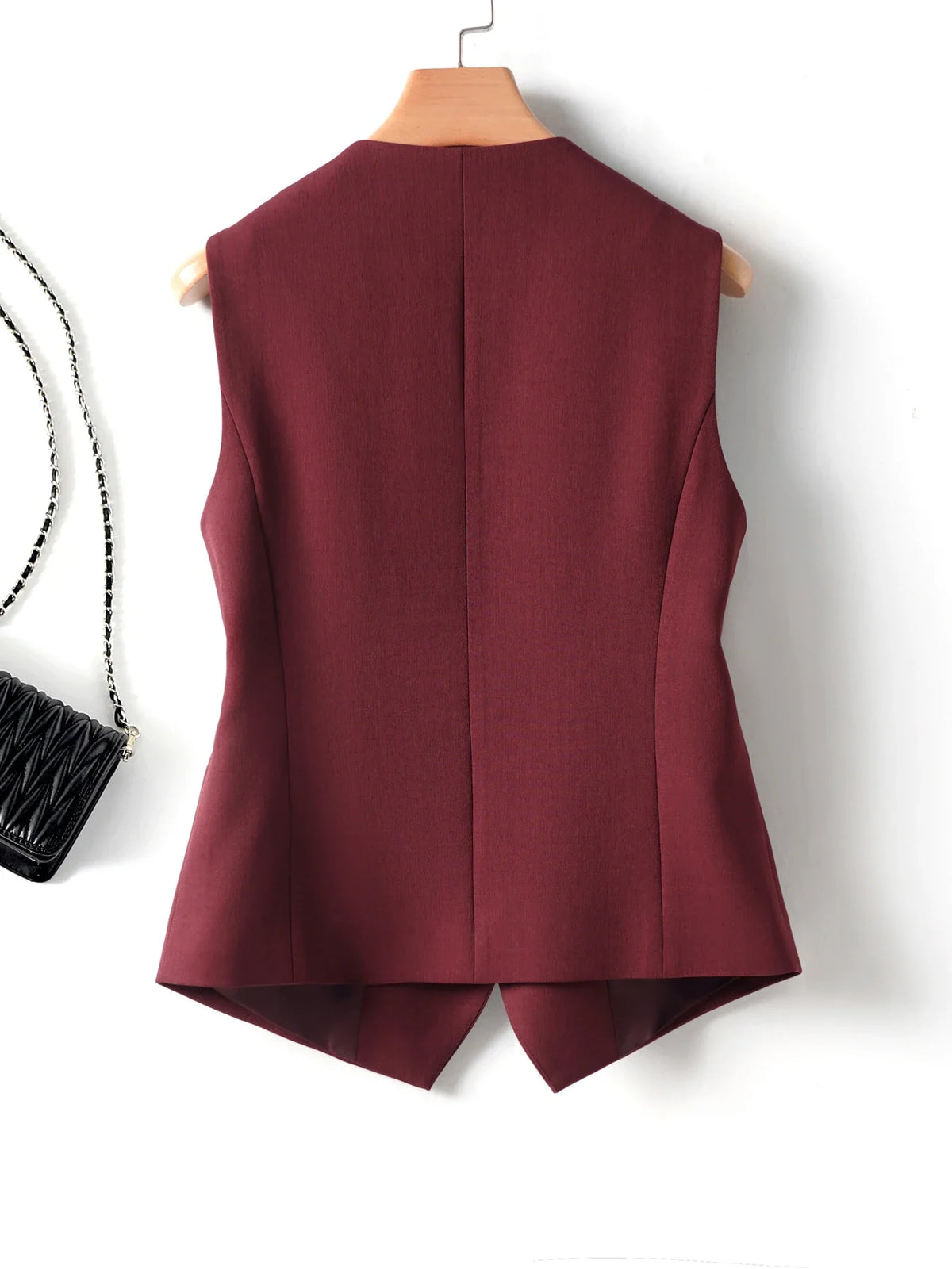 Single-Breasted Layered Suit Vest for Women Suitable for Spring and Autumn Can Be Worn as an Inner or Outer Layer Stylish Off