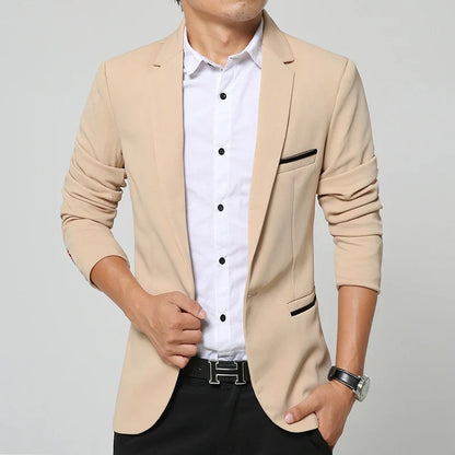 Men's Casual Blazer Single Breasted Slim Fit for Men – Multi-Color – Office & Daily Wear