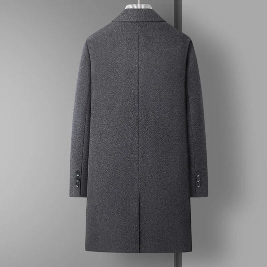 Men's Fashionable Outdoor Travel Camping Youth Wedding Hosting Campus Slimming Casual Korean-style Tweed Coat with Cotton 2026