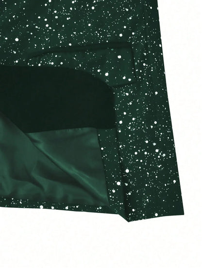 High-quality Fashionable Banquet Party Men's Clothing - European-style Shiny Banquet Stylish Men's Suit Sets