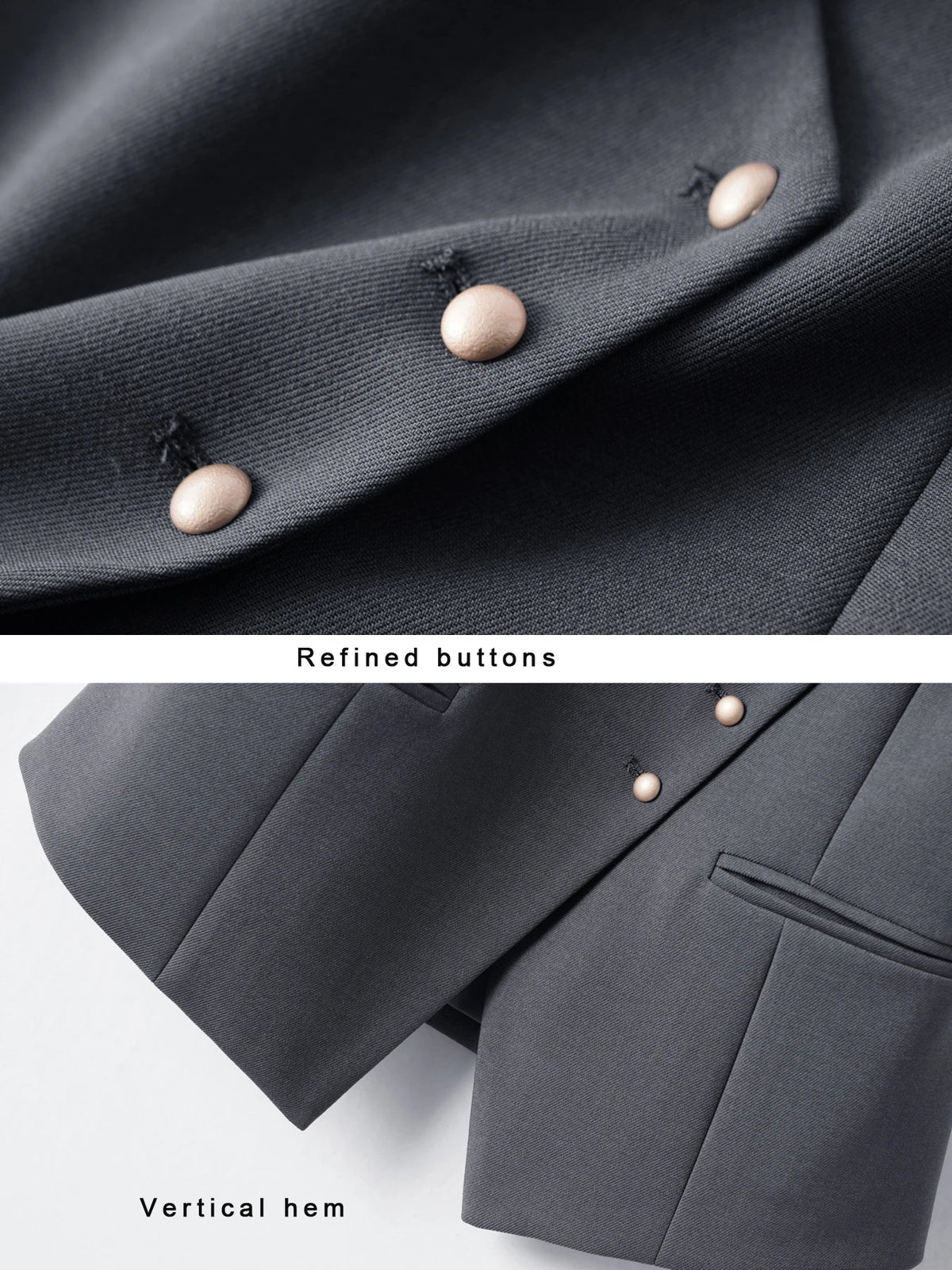 Short V-Neck Suit Vest for Women, Spring and Autumn Slant-Buttoned Top, Perfect for Office Wear and Versatile Vest