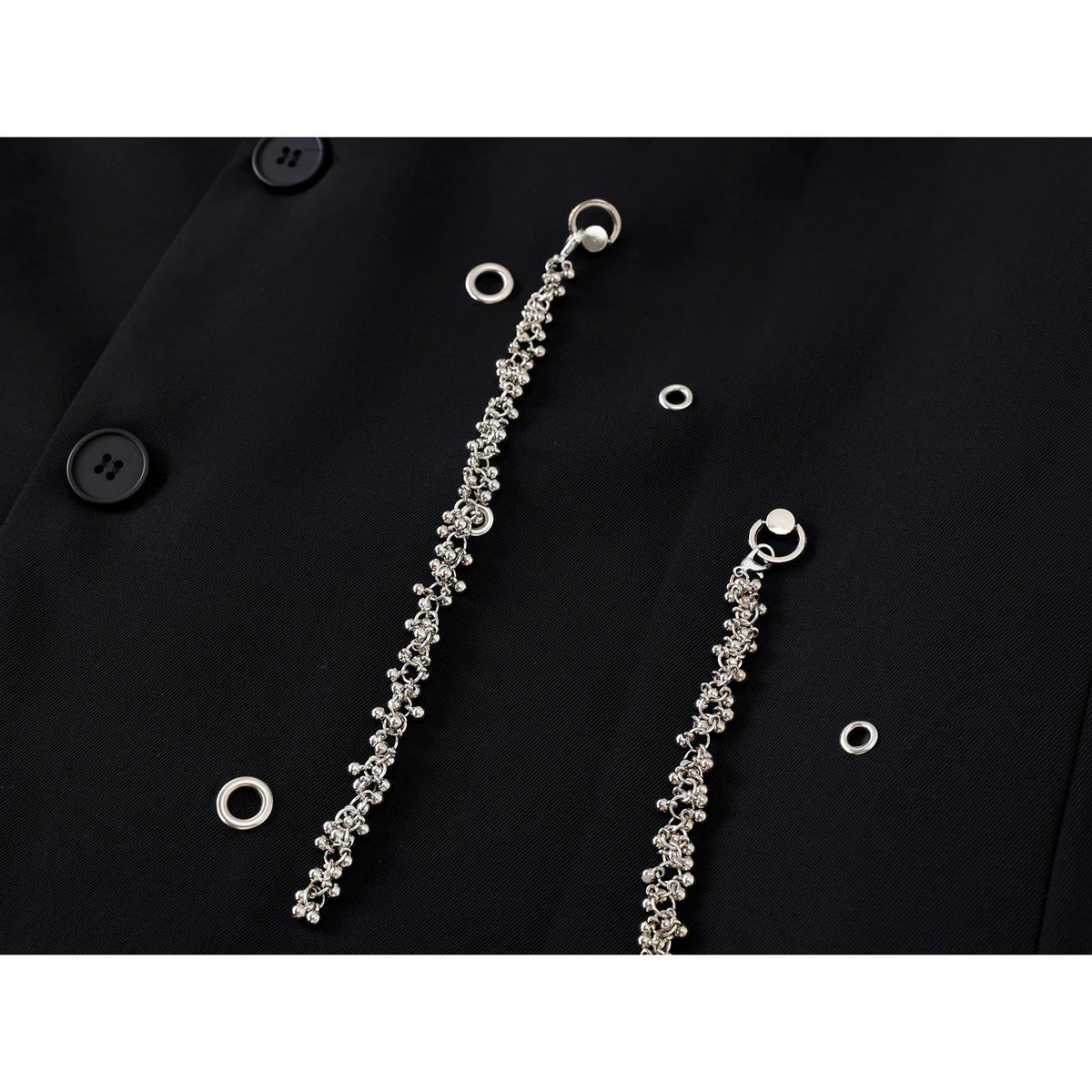 Women's Black Gothic Emo Blazer Jacket Harajuku 2000s Vestes Femme Outerwear Vintage Long Sleeve Sequins Suit Coat Clothing 2025