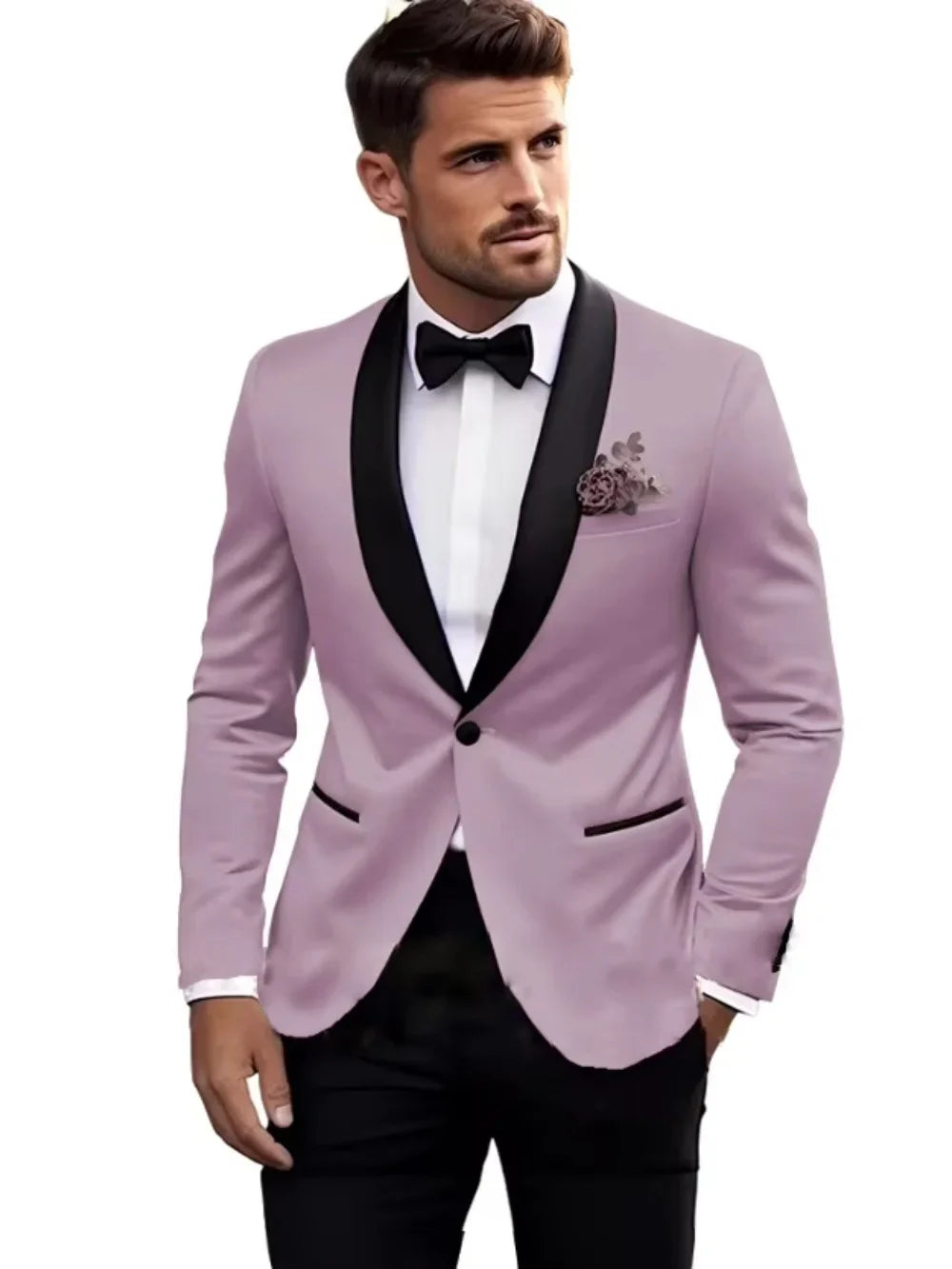 Premium Handsome Men's Suits 2 Pieces Jacket Pants Wedding Groom Sets Classy High Quality Suit Set For Man Business Outfit