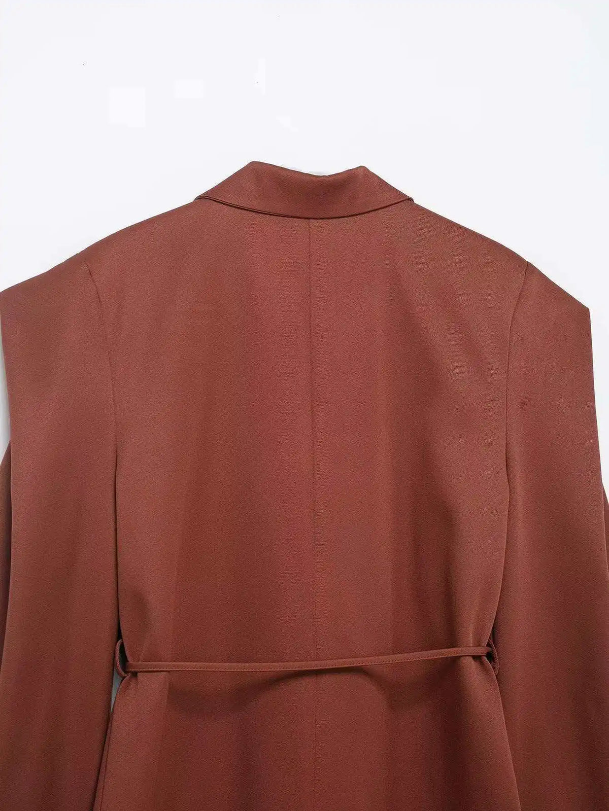 Spring Autumn New Women Blazer Notched Collar Single Button Flying Sleeve Solid Color High-End Elegant Fashion Coat HK18181