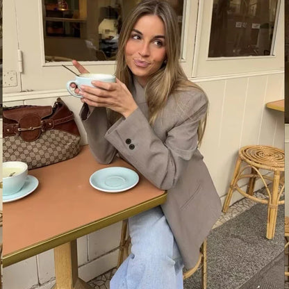 Blazers Spring Women's 2026 New Jackets Fashion Youth Elegant Office Blazers Blouse Chic Spring Travel Holiday Street Blazers
