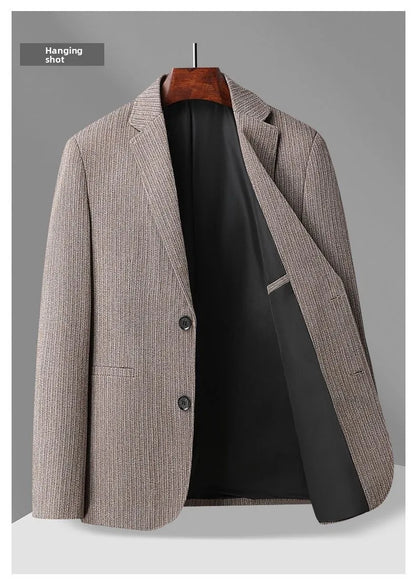 Blazer New Men's Fashionable Outdoor Travel Premium Business Wedding Versatile Host School Fit Casual Korean Version Blazer