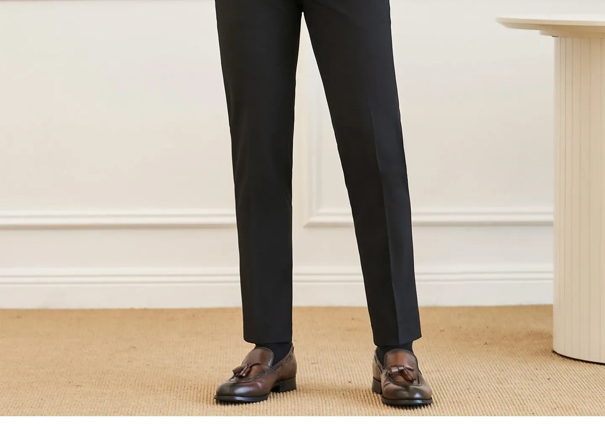 High Quality Elegant Single-Breasted Men Suit Fashion ltalian Style Slim High-end Business Groom Wedding Party Tuxedo 3/2 Pieces