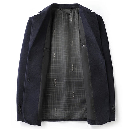 Spring/Summer new men's high-end wool suit jacket - stylish and form-fitting suit top, suitable for home and daily wear.