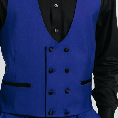 Men's Formal Vest Double-Breasted Waistcoat for Weddings & Events