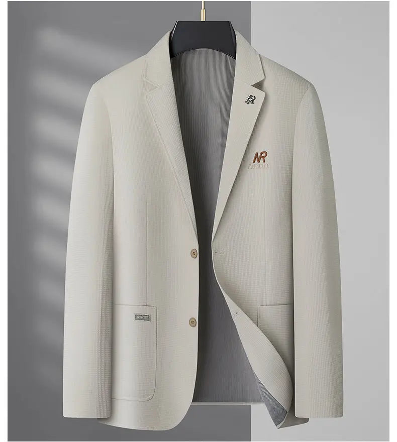 Blazer Men's Fashion Business Outdoor Travel Youth Campus Wedding Versatile Host Shaping Casual Korean Style Thin Style Blazer
