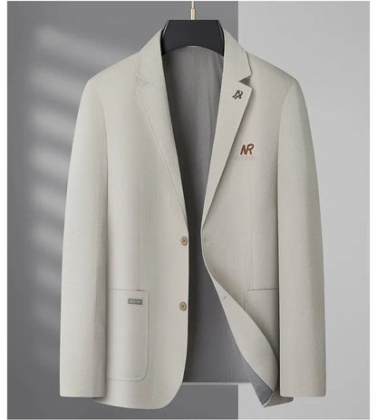 Blazer Men's Fashion Business Outdoor Travel Youth Campus Wedding Versatile Host Shaping Casual Korean Style Thin Style Blazer