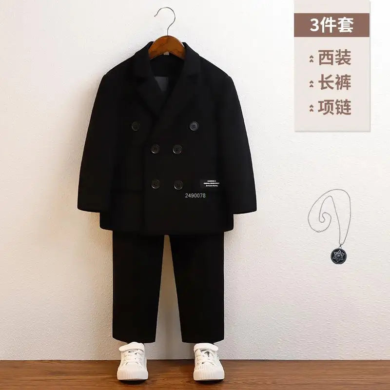 Boys Green Summer Photography Suit Kids Formal Wedding Dress Baby Birthday Dress Children's Day Performance Ceremony Costume
