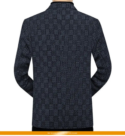 Men's Smart Casual Blazer – Single-Breasted Suit Jacket for Spring & Autumn in Black & Khaki
