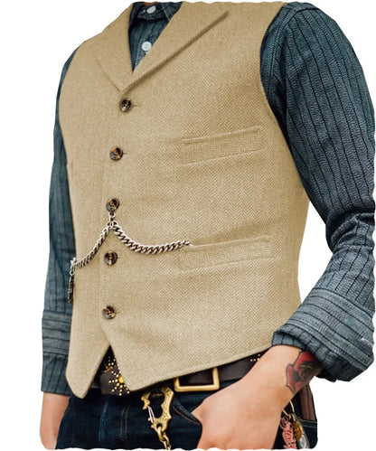 Men's Suit Vest for Wedding & Smart Casual – Multi-Color Waistcoat