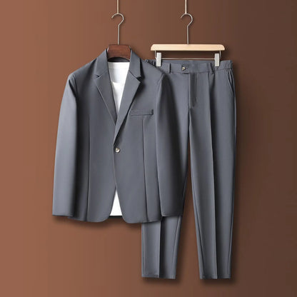 Men's Casual Suit Jacket Korean Style Loose Trendy Single-Breasted Shoulder Spring Autumn Cool Stylish