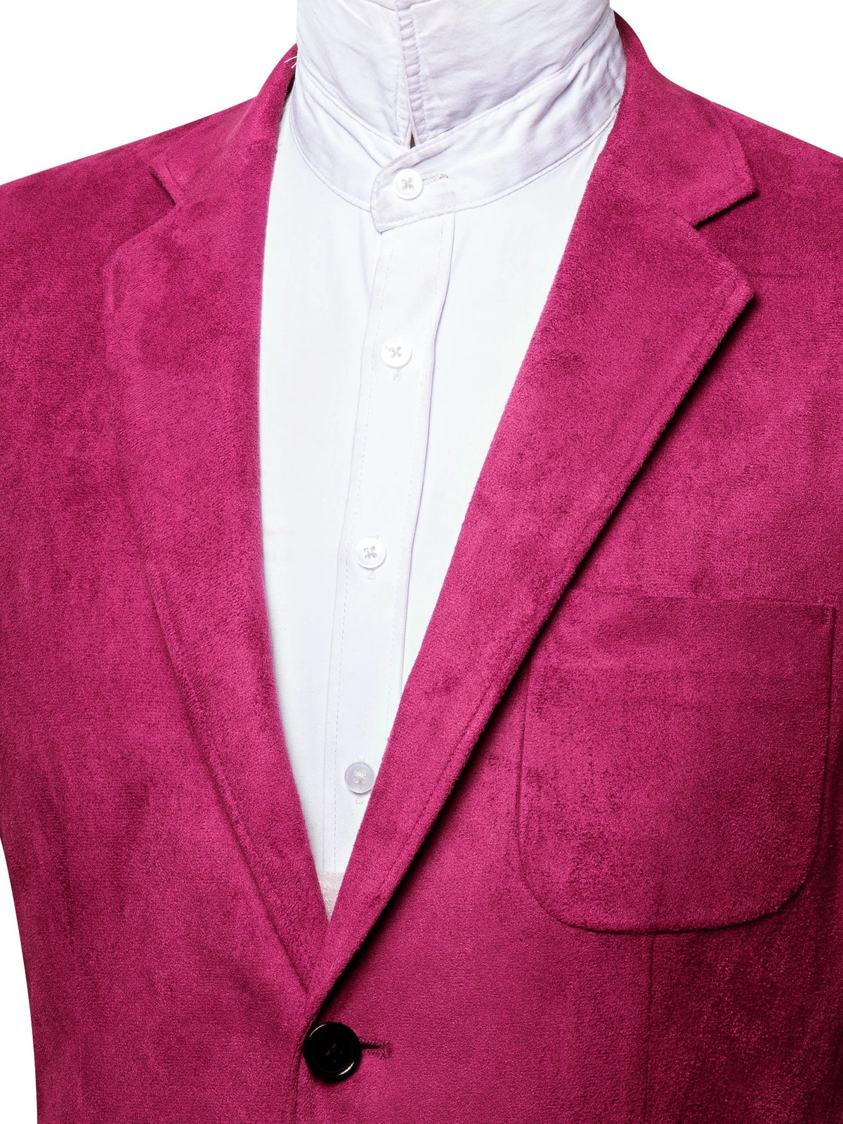 Vintage Mens Suede Blazer Jacket Casual Business Single Breasted Suit Coat Long Sleeve Patch Pocket Blazer for Office Streetwear