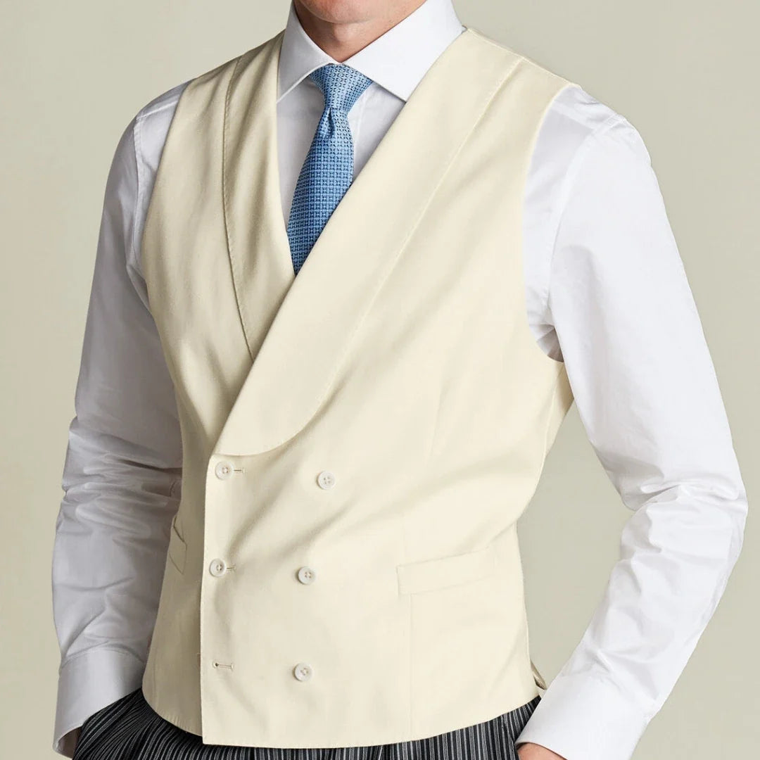 Men's Double Breasted Vest for Weddings, Business & Formal Occasions