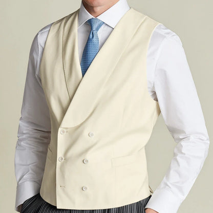 Men's Double Breasted Vest for Weddings, Business & Formal Occasions