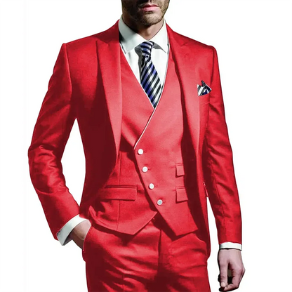 Italian Men Wedding Suits Groom Set Marriage Classic Vintage Tuxedos Prom Jacket Costume Homme Pour Mariage 3 Piece Suit For Men