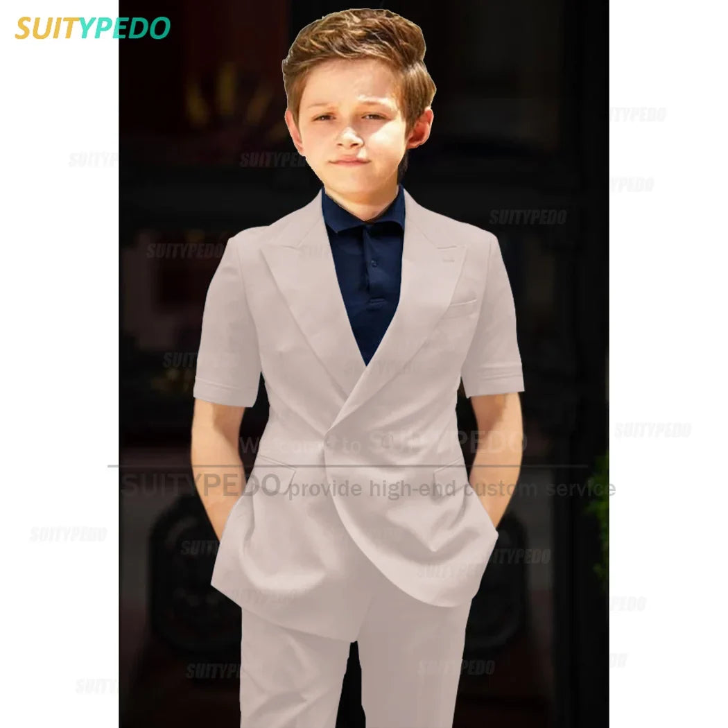Big Boys Suit Graduation Ceremony Formal Outfits Birthday Party Newest Full Children's Set Homecoming Custom Fashion Costumes